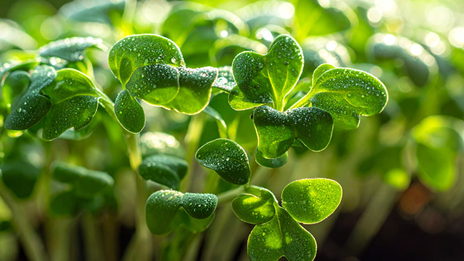 Cress leaves